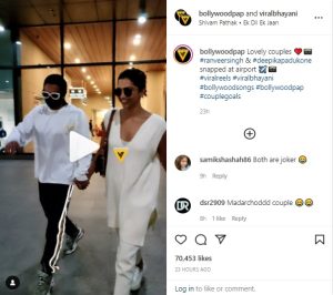 Ranveer Singh Deepika Padukone Spotted At The Air Terminal In A Basic Look-Pic Credit Instagram